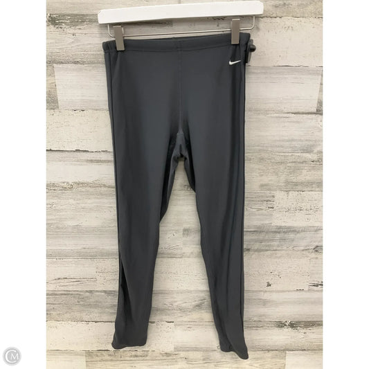 Athletic Leggings By Nike In Grey, Size: S