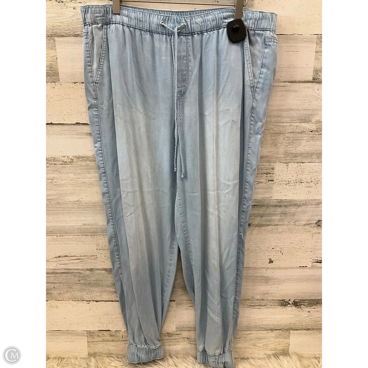 Pants Joggers By Nine West In Blue Denim, Size: L