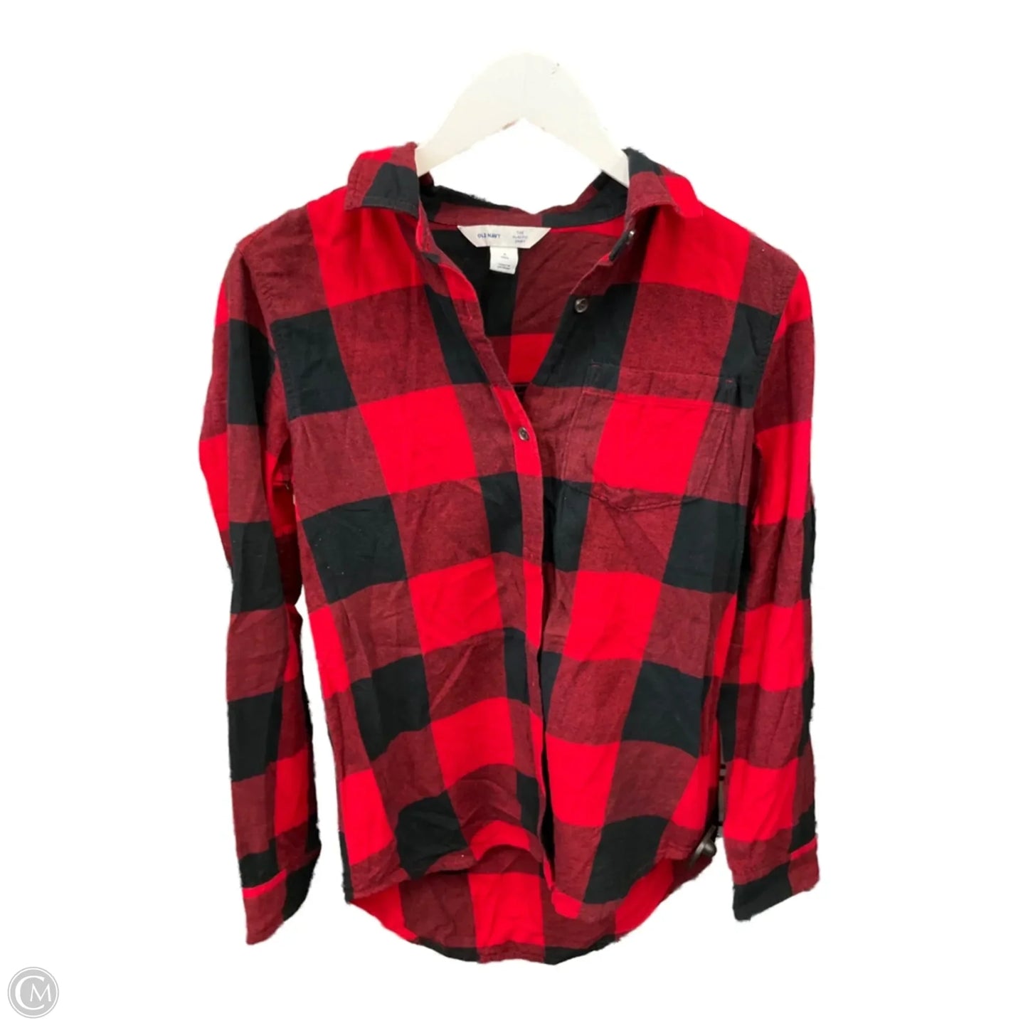 Top Long Sleeve By Old Navy In Red, Size: S