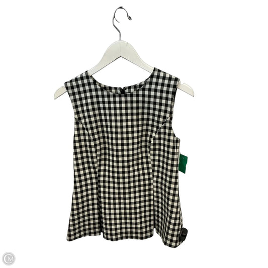 Top Sleeveless Designer By Diane Von Furstenberg In Black & White, Size: S