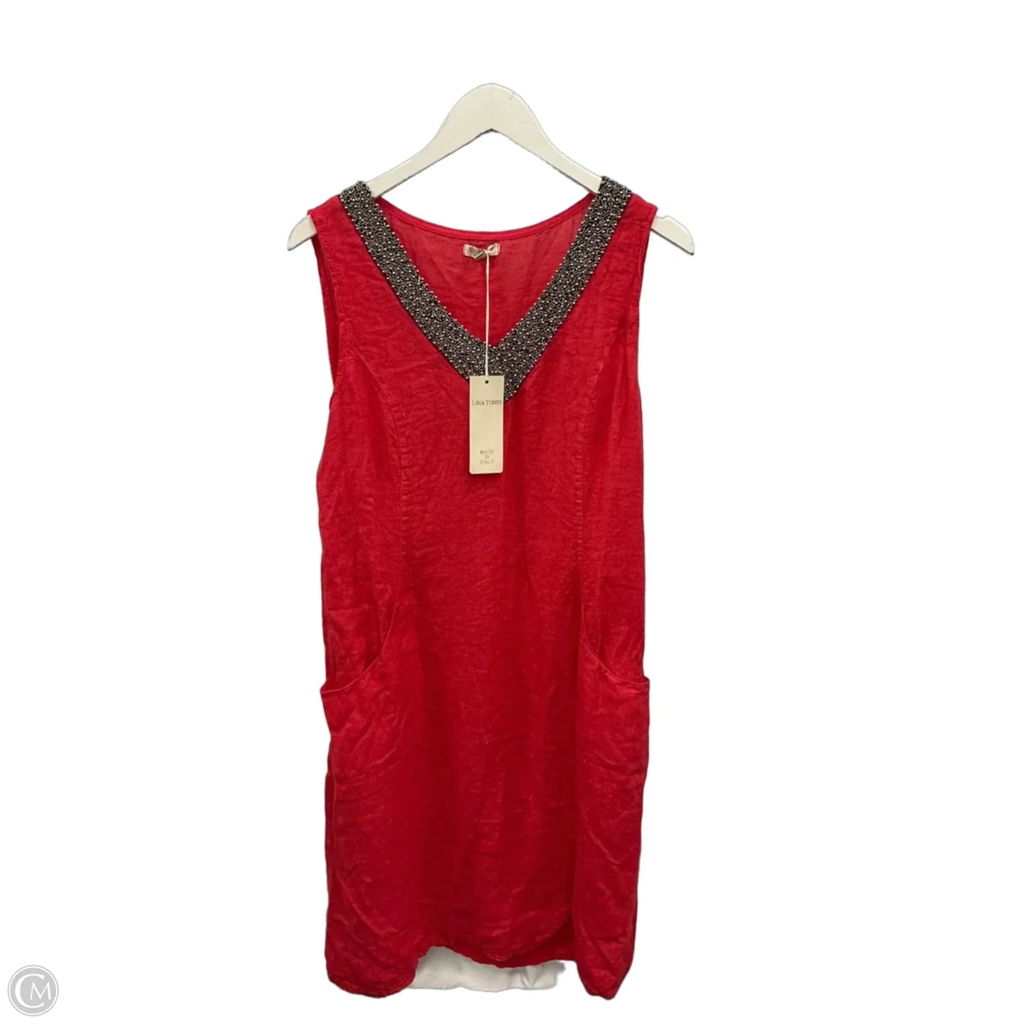 Dress Casual Midi By Clothes Mentor In Red, Size: L