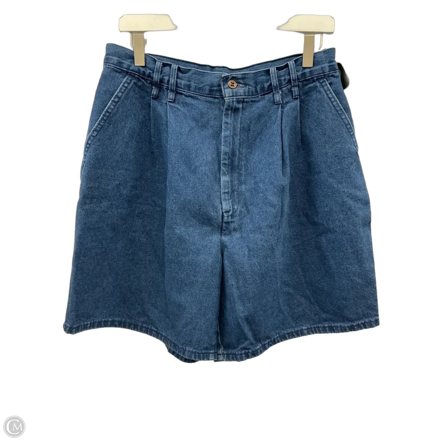 Shorts By Chic In Blue Denim, Size: 16