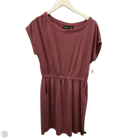 Dress Casual Midi By Nicole Miller In Purple, Size: L
