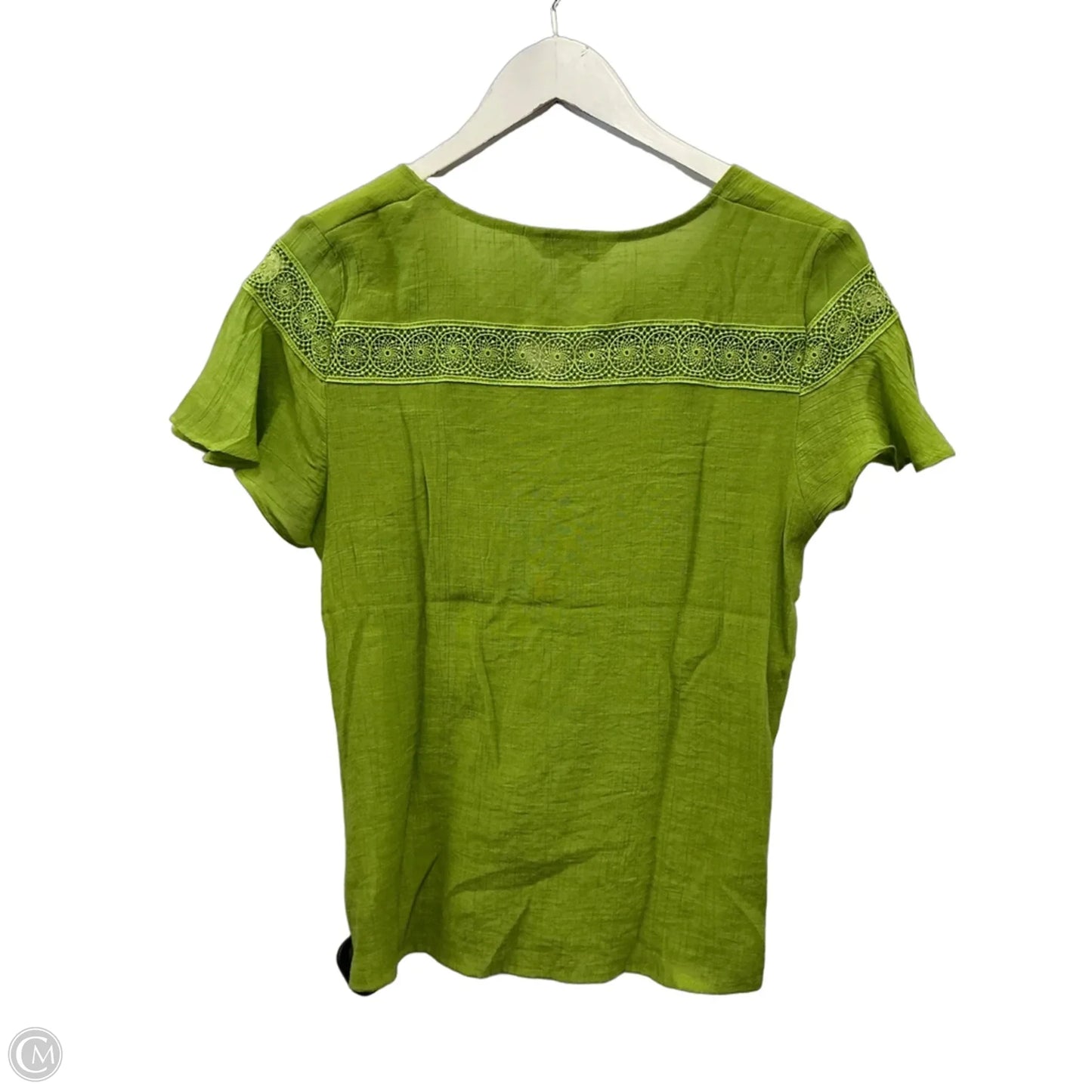 Top Short Sleeve By Counterparts In Green, Size: S