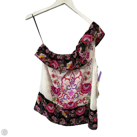 Top Sleeveless By Lily White In Floral Print, Size: M