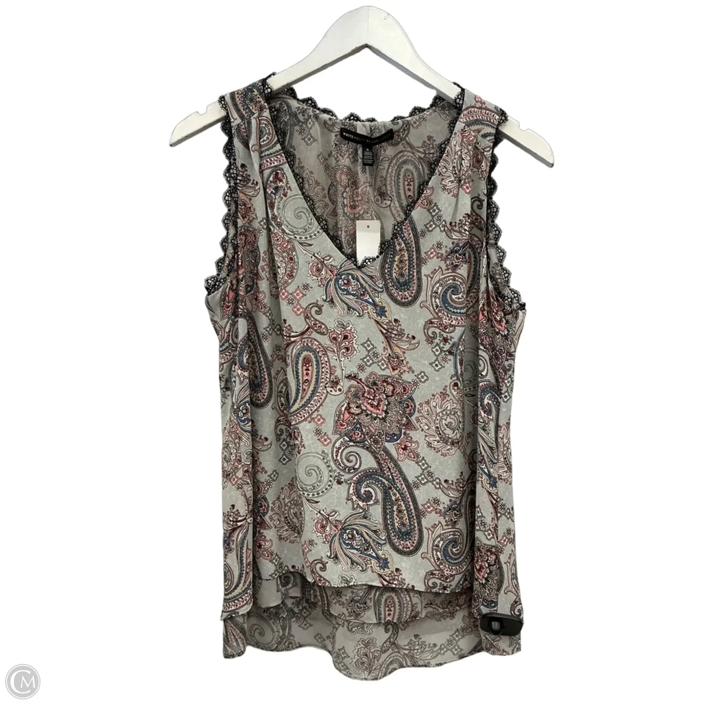 Top Sleeveless By White House Black Market In Grey, Size: S