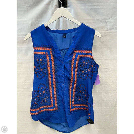 Top Sleeveless By Old Navy In Blue, Size: M