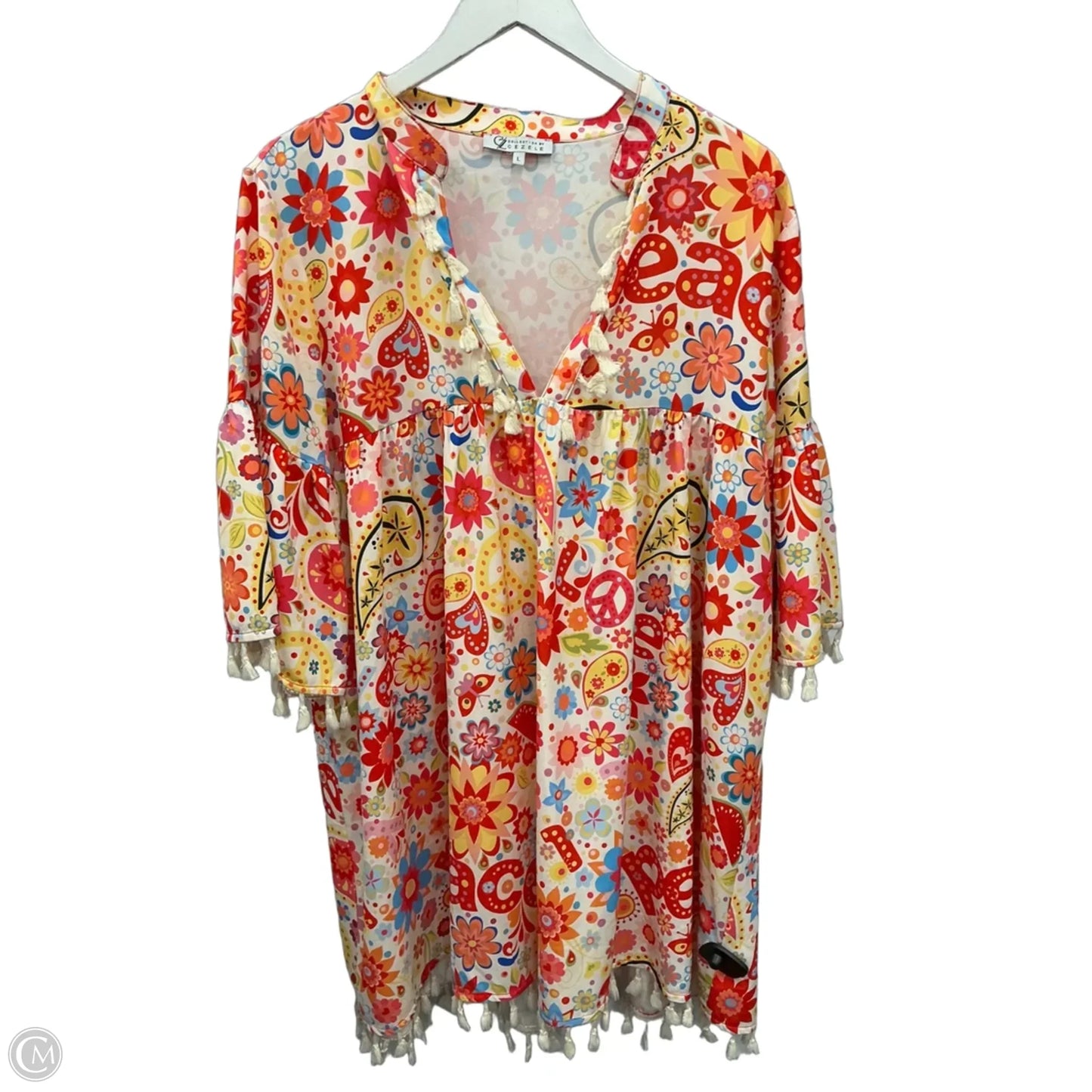Dress Casual Short By Clothes Mentor In Floral Print, Size: L
