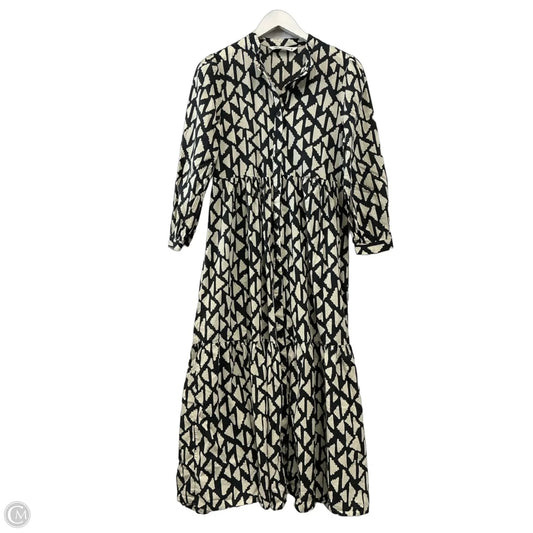 Dress Casual Maxi By Zara In Black & White, Size: S