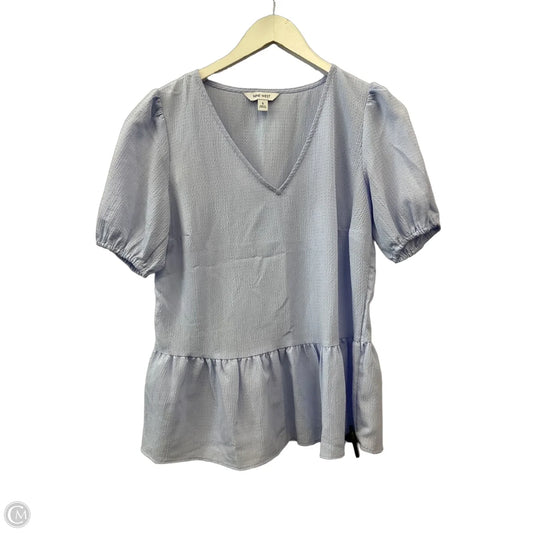 Top Short Sleeve By Nine West In Blue, Size: S