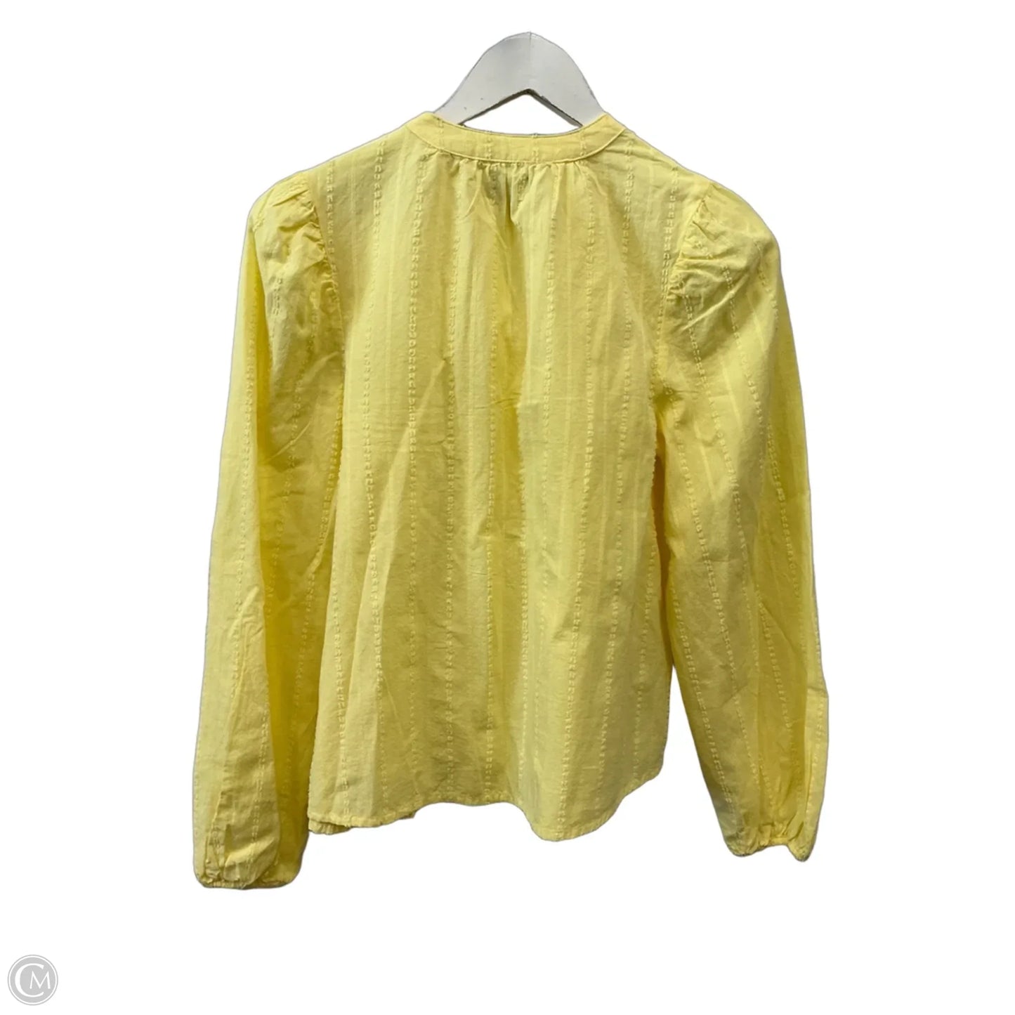 Top Long Sleeve By Falls Creek In Yellow, Size: S