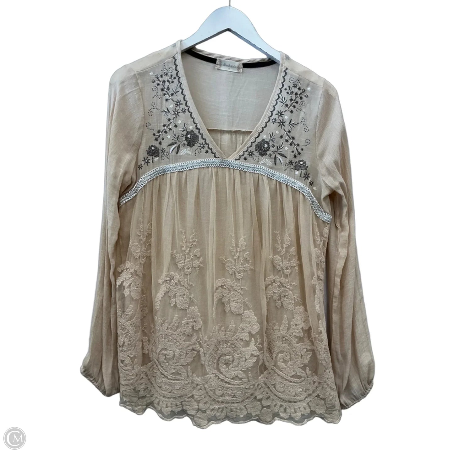 Top 3/4 Sleeve By Altard State In Ivory, Size: M