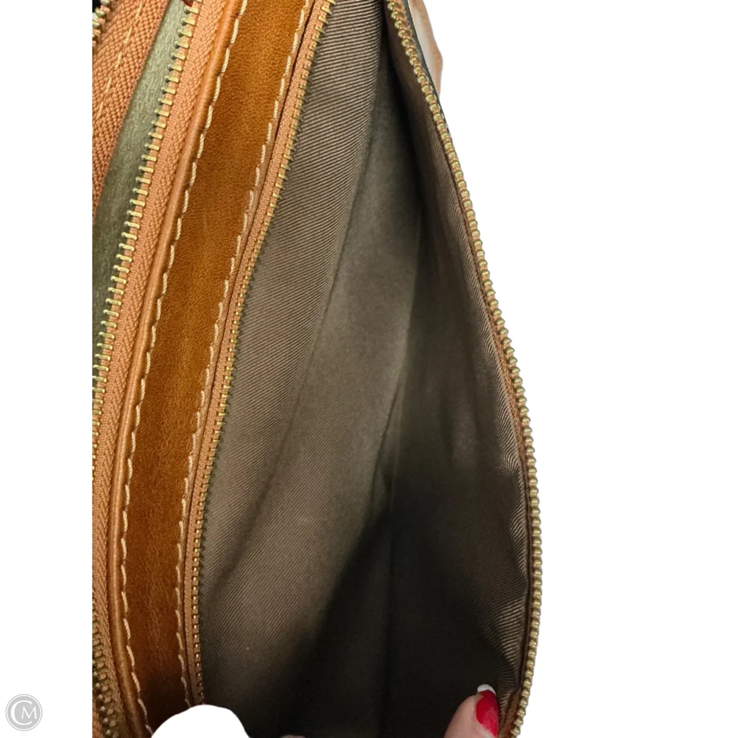 Handbag Leather By Clothes Mentor, Size: Medium