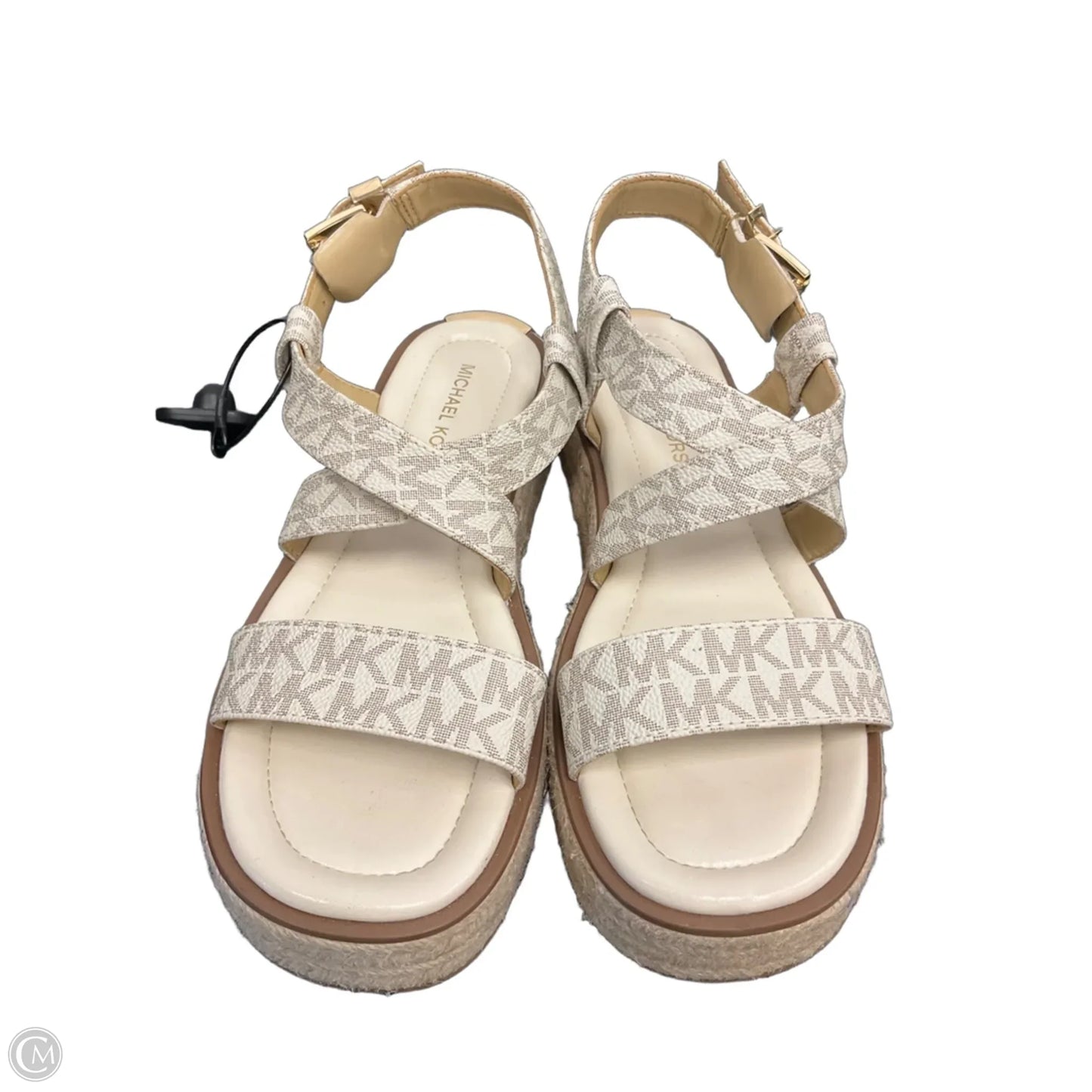 Sandals Designer By Michael Kors In Ivory, Size: 6.5