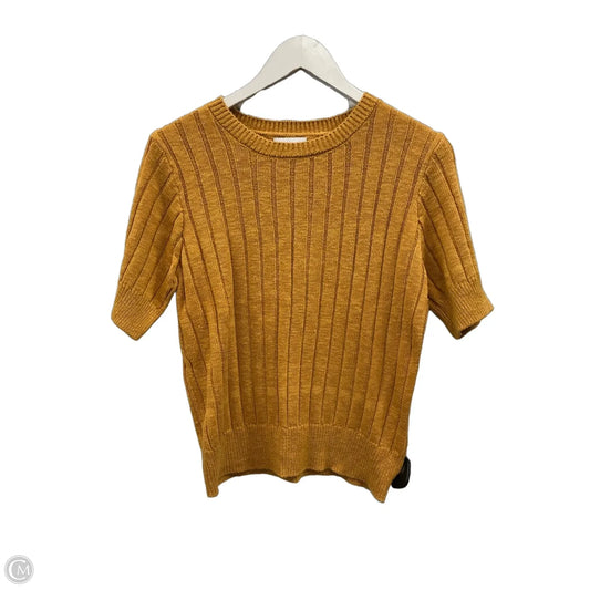 Sweater Short Sleeve By Evereve In Orange, Size: S