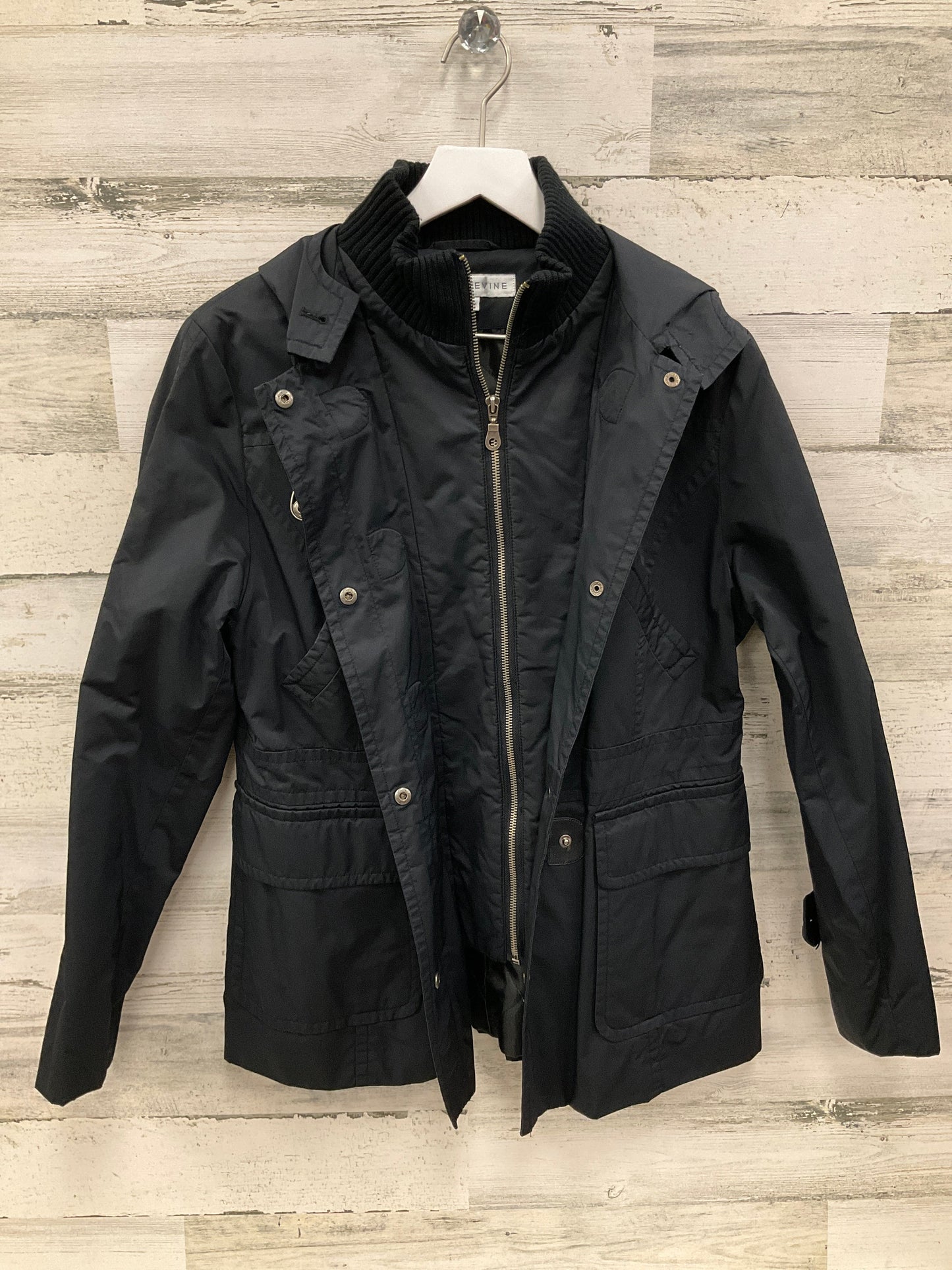 Coat Other By Larry Levine In Black, Size: M