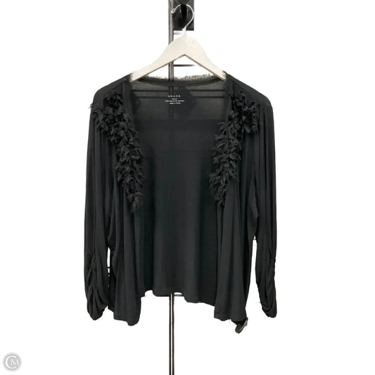 Cardigan By Grace In Black, Size: 1x