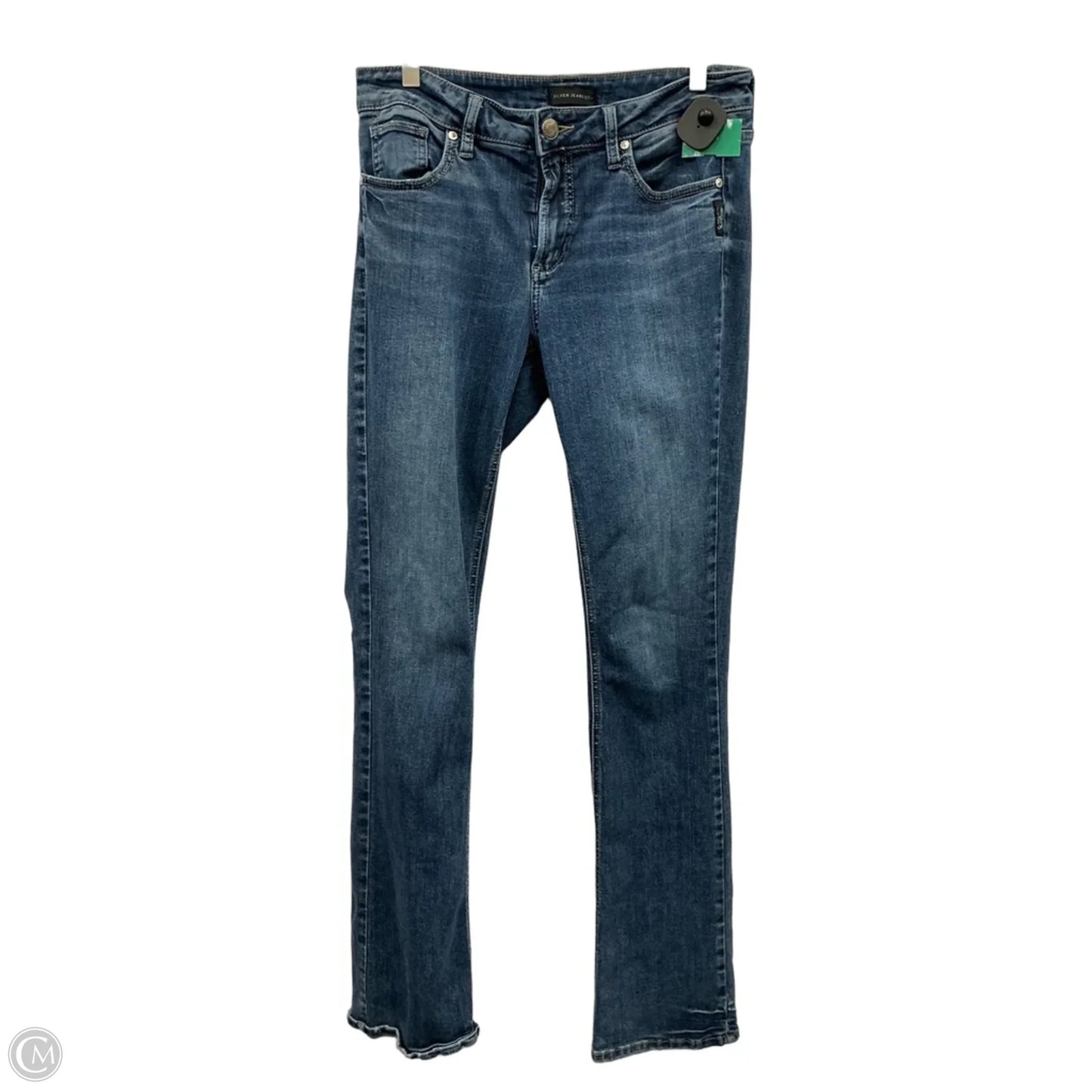 Jeans Straight By Silver In Blue Denim, Size: 8