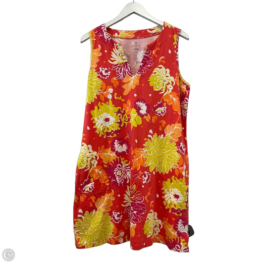 Dress Casual Midi By Lands End In Multi-colored, Size: M