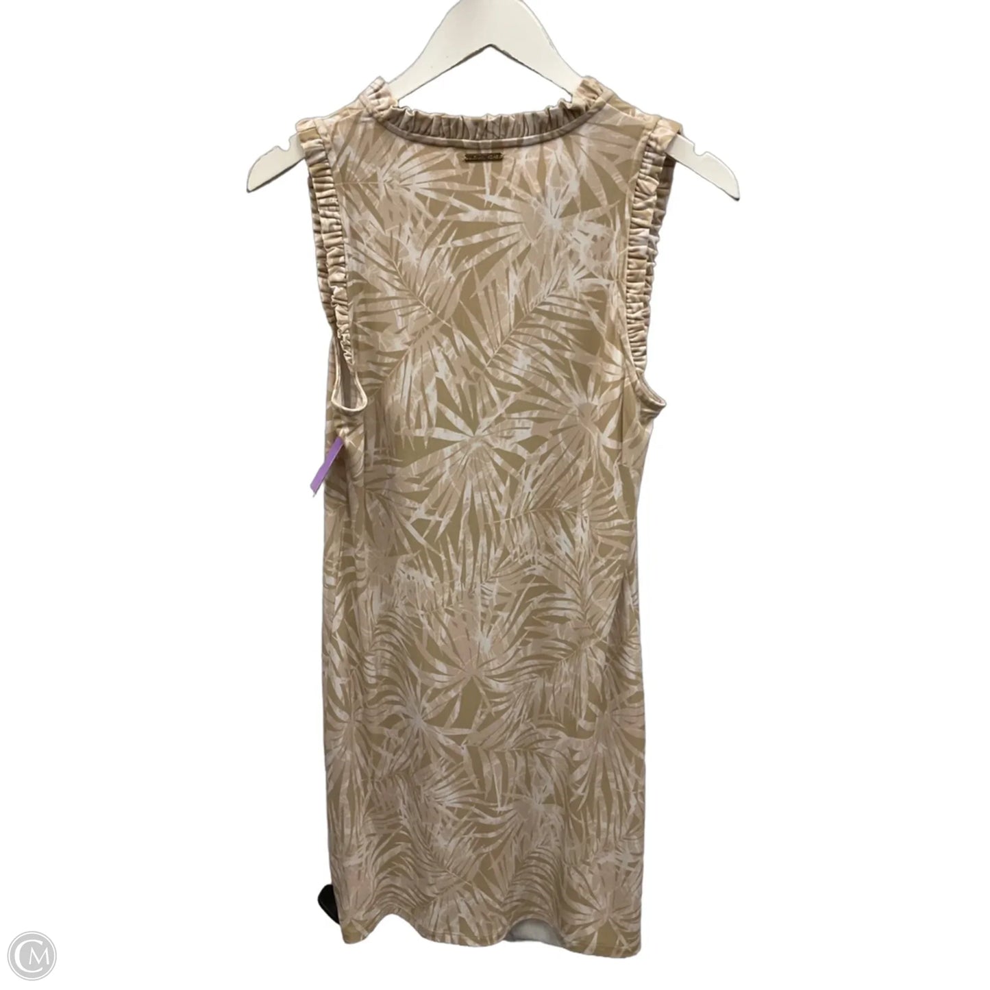Dress Casual Midi By Michael By Michael Kors In Tan, Size: S