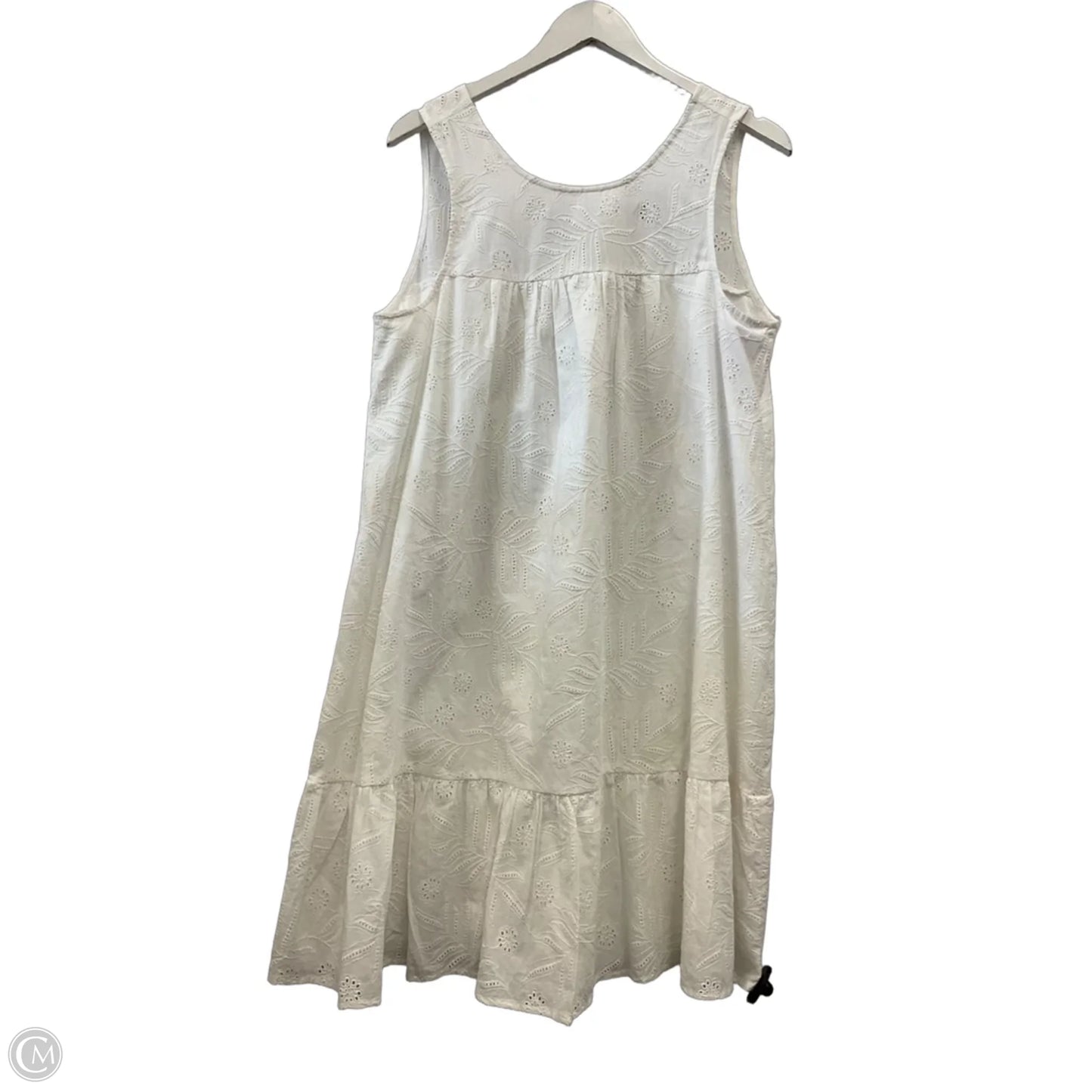Dress Casual Midi By Lucky Brand In White, Size: M