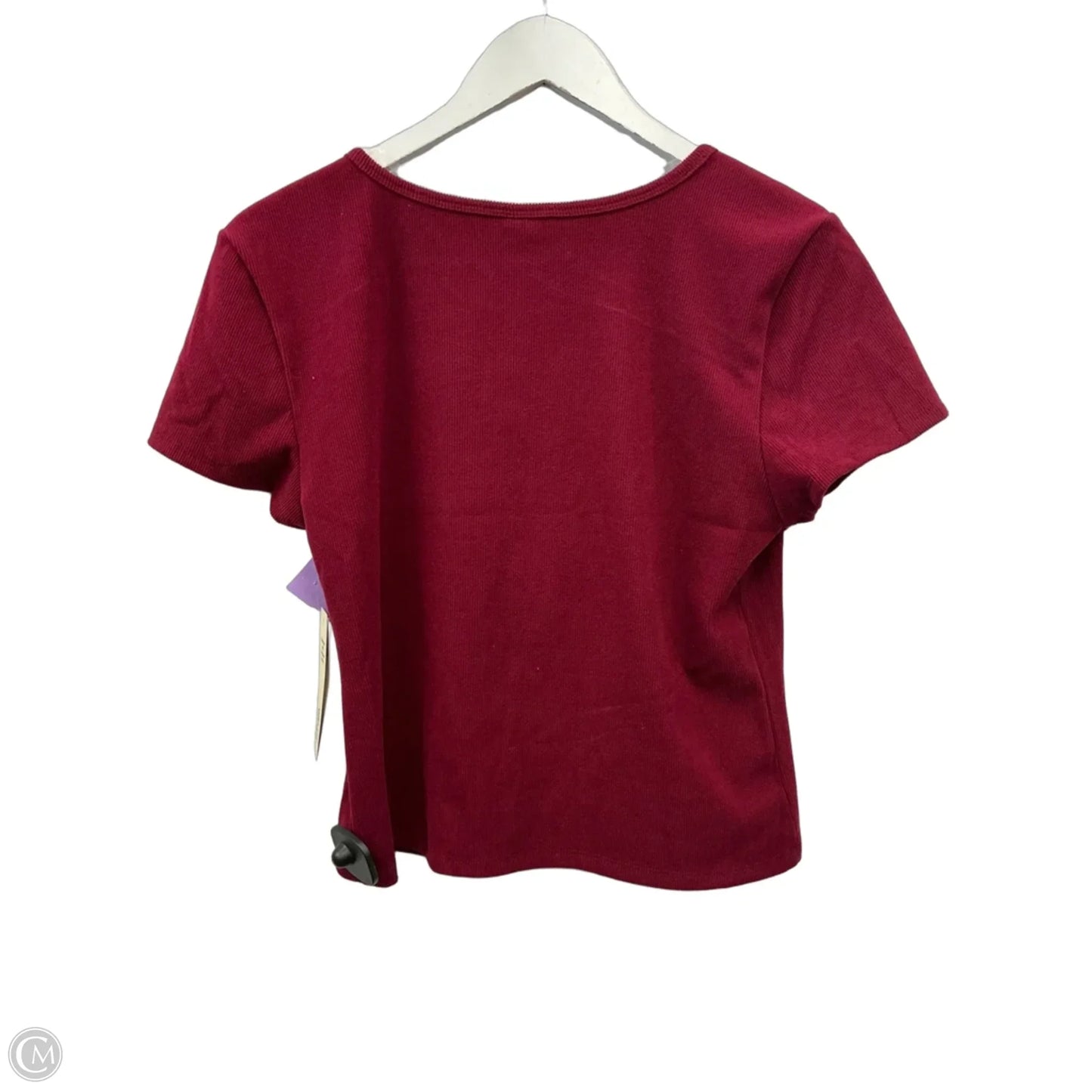 Top Short Sleeve By No Boundaries In Red, Size: Xl