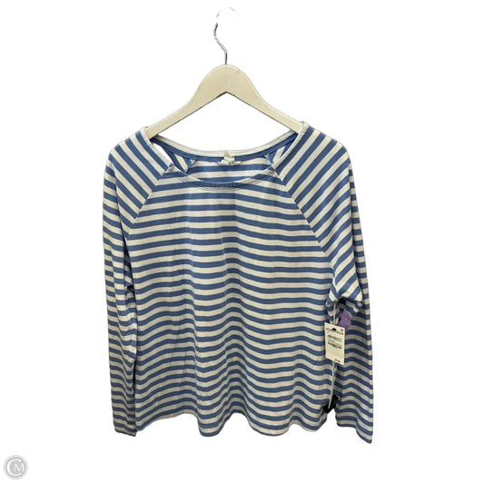 Top Long Sleeve By Caslon In Striped Pattern, Size: M