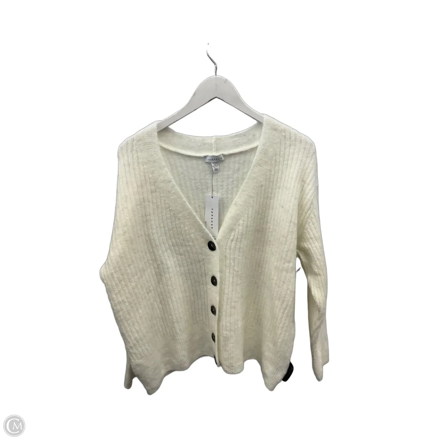 Sweater By Topshop In White, Size: Mp
