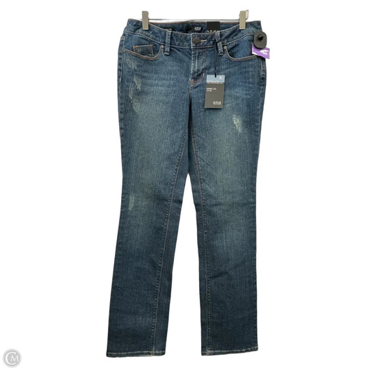 Jeans Straight By Ana In Blue Denim, Size: 8l