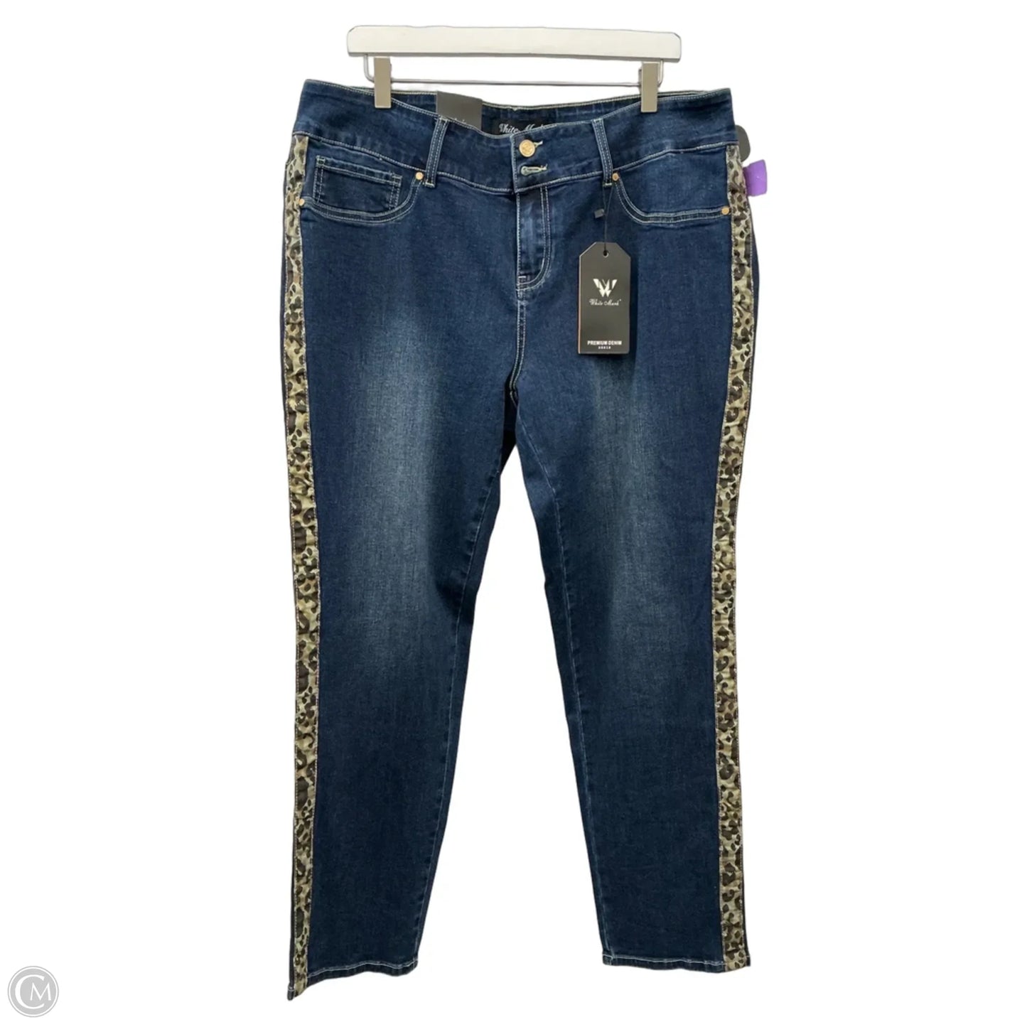 Jeans Straight By White Mark In Blue Denim, Size: 22