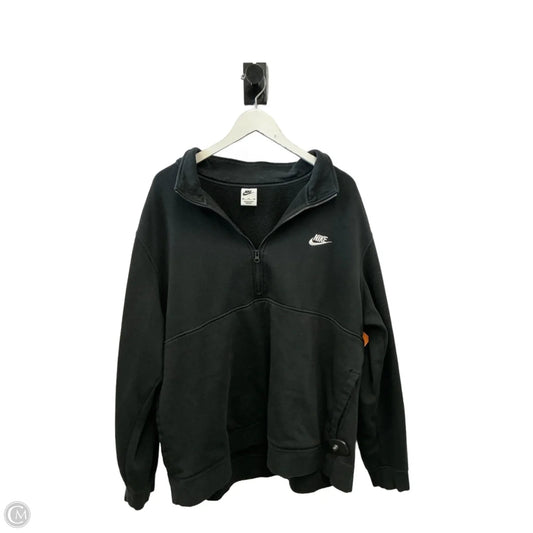 Sweatshirt Collar By Nike In Black, Size: Xxl