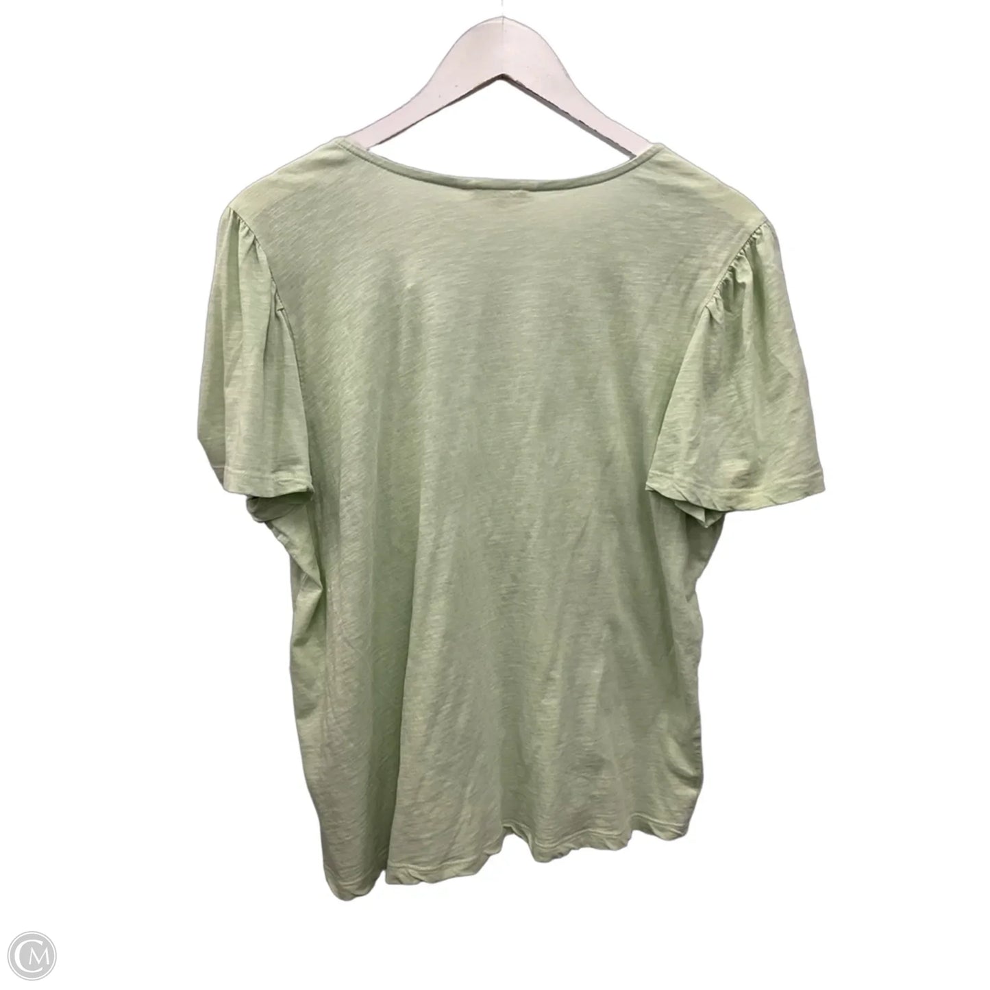 Top Short Sleeve By Lucky Brand In Green, Size: L