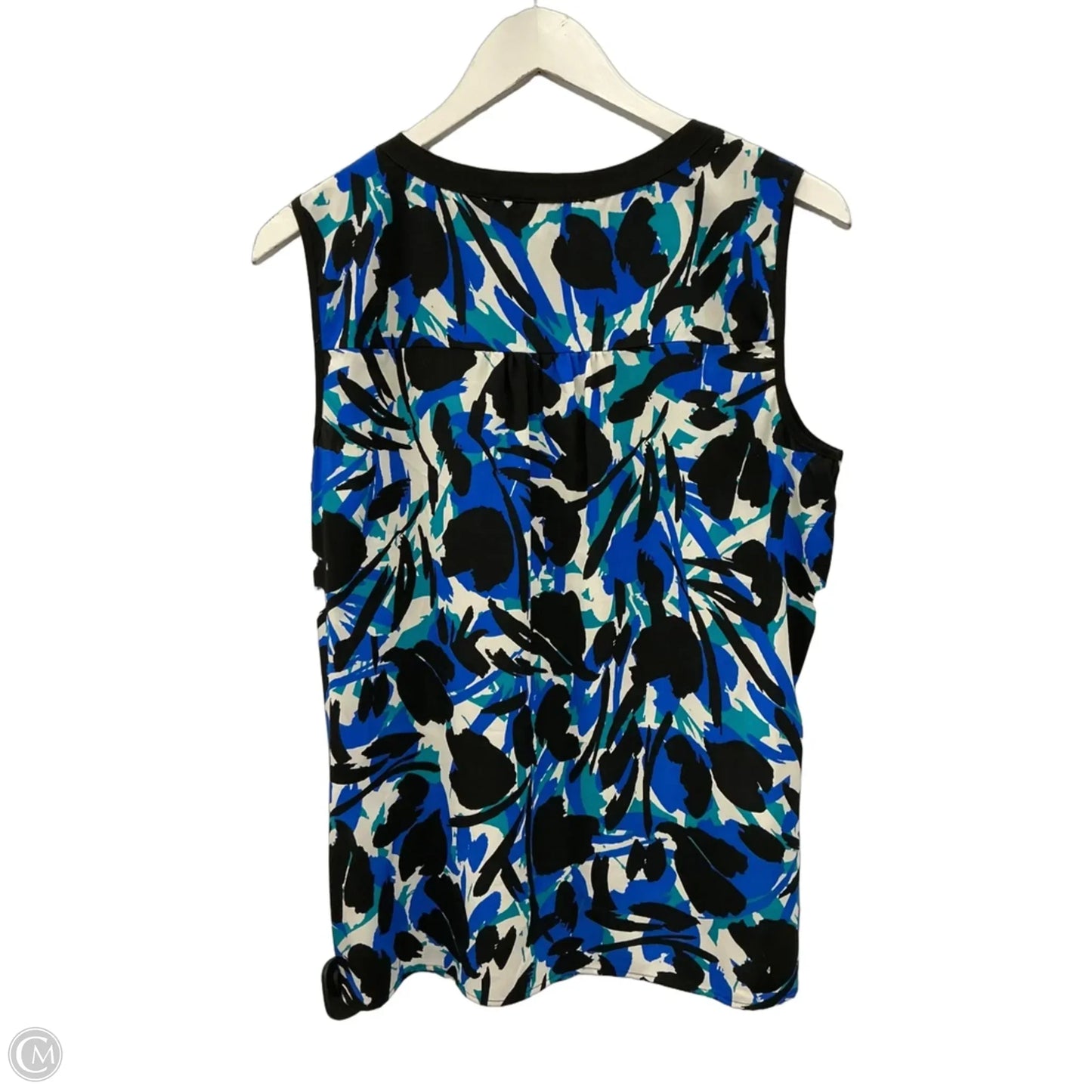 Top Sleeveless By Calvin Klein In Blue, Size: L