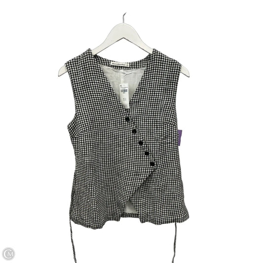 Top Sleeveless By Abercrombie And Fitch In Black & White, Size: S