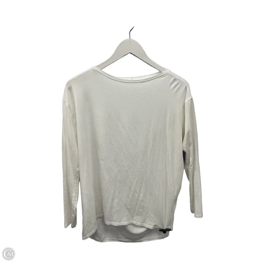 Athletic Top Long Sleeve Crewneck By Lululemon In White, Size: 10