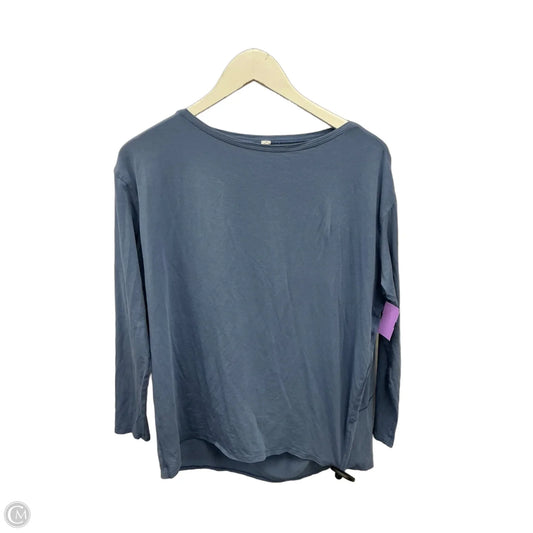 Athletic Top Long Sleeve Crewneck By Lululemon In Blue, Size: 10