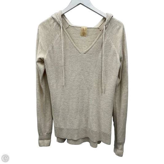 Sweatshirt Hoodie By Calia In Beige, Size: M