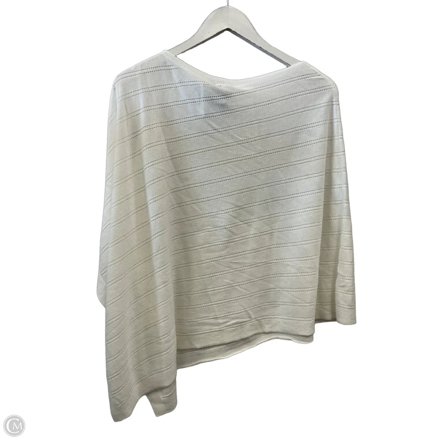 Poncho By Talbots In White, Size: L