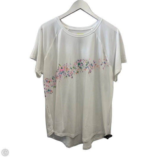 Athletic Top Short Sleeve By Tek Gear In White, Size: Xxl