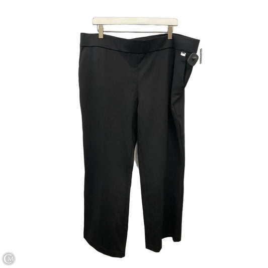 Pants Wide Leg By Anne Klein In Black, Size: Xxl
