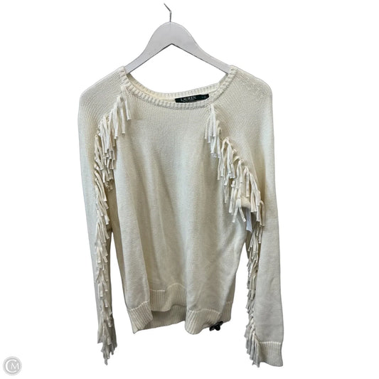 Sweater By Ralph Lauren In White, Size: Xl