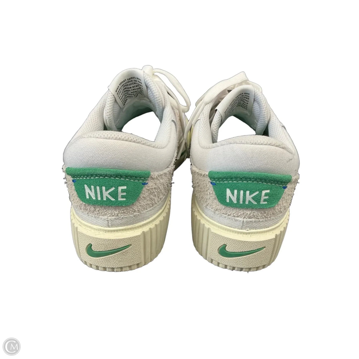 Shoes Athletic By Nike In White, Size: 9.5