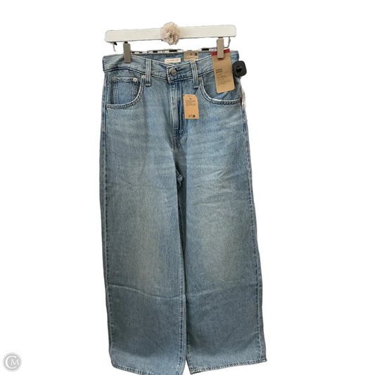 Jeans Wide Leg By Levis In Blue Denim, Size: 4