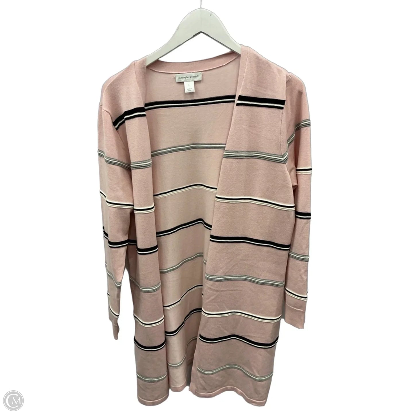 Cardigan By Christopher And Banks In Pink, Size: L