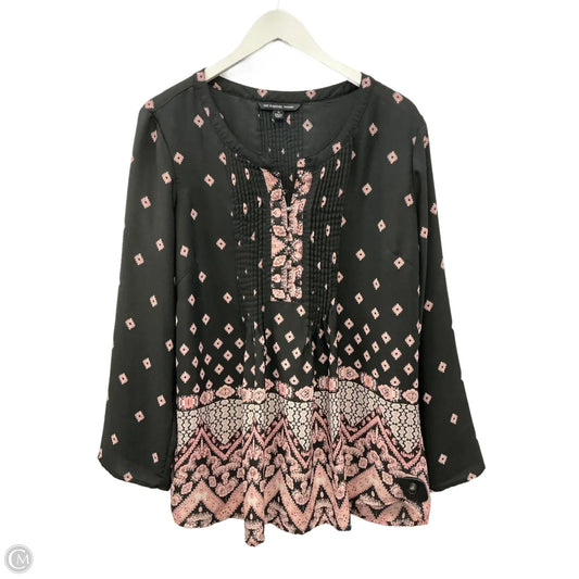 Top 3/4 Sleeve By Zac And Rachel In Black, Size: 1x