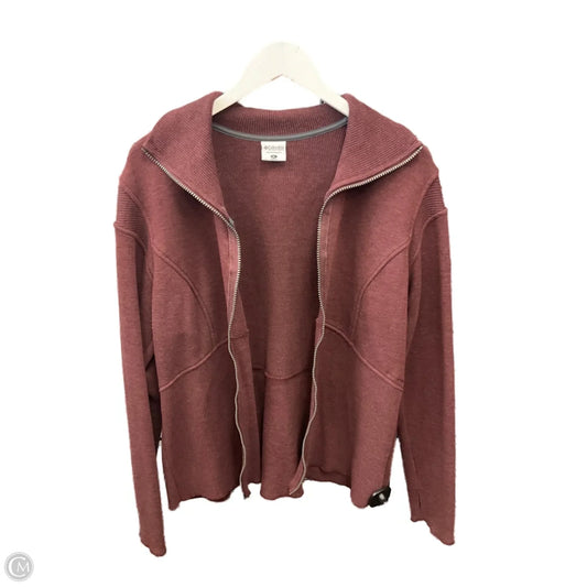 Athletic Jacket By Columbia In Maroon, Size: Xl
