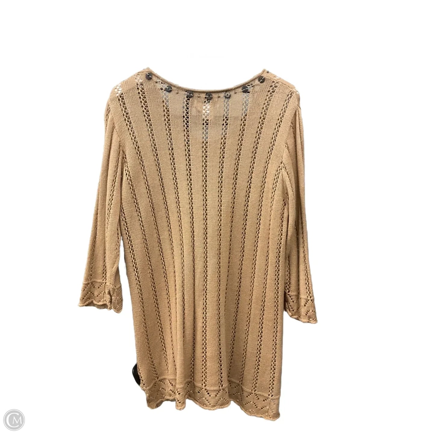 Top Long Sleeve By Coldwater Creek In Tan, Size: 1x