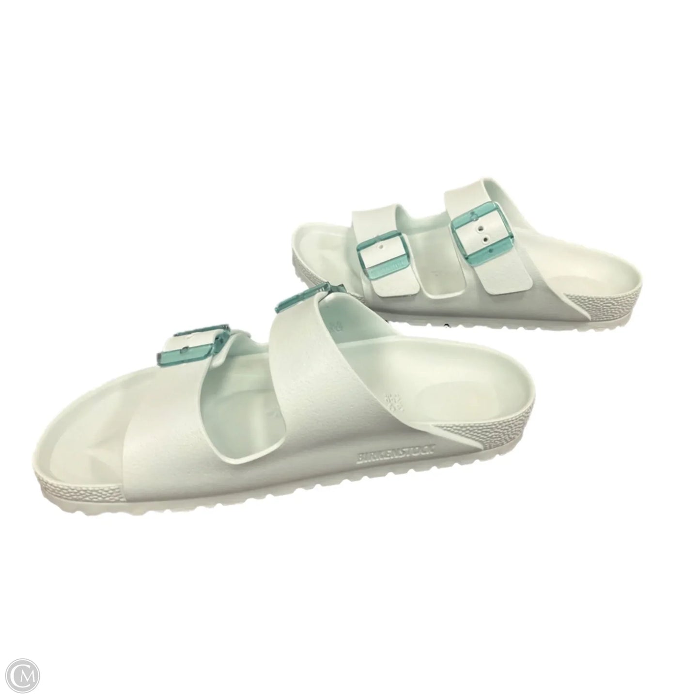 Sandals Flats By Birkenstock In Aqua, Size: 8.5