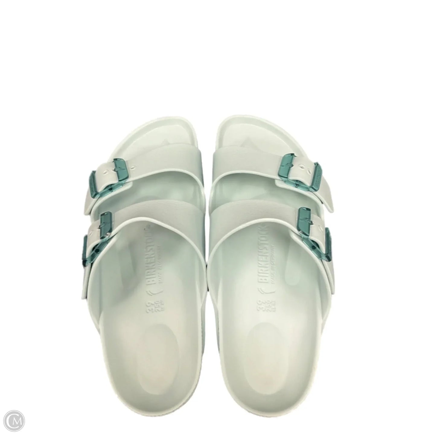 Sandals Flats By Birkenstock In Aqua, Size: 8.5