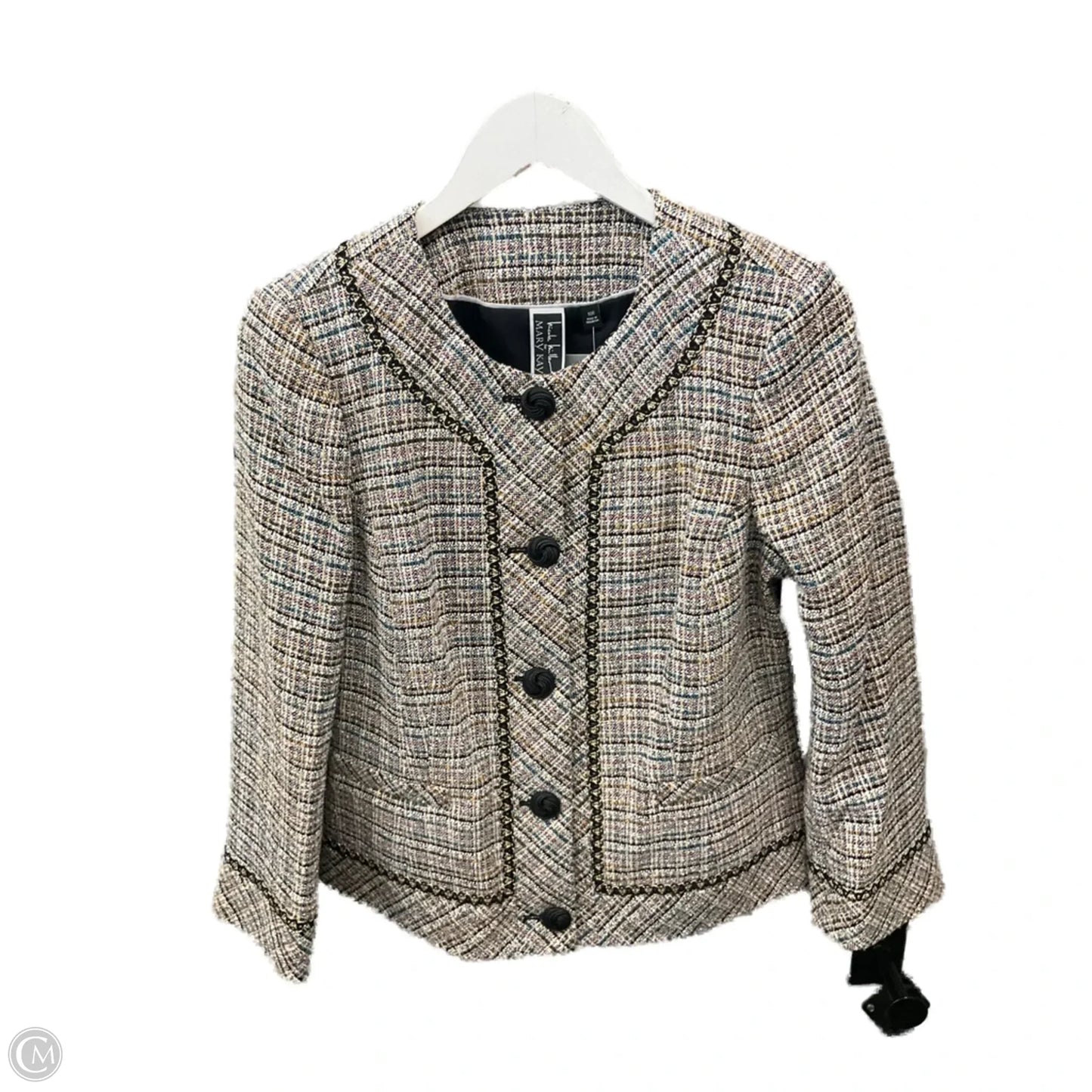 Blazer By Nicole Miller In Multi-colored, Size: M